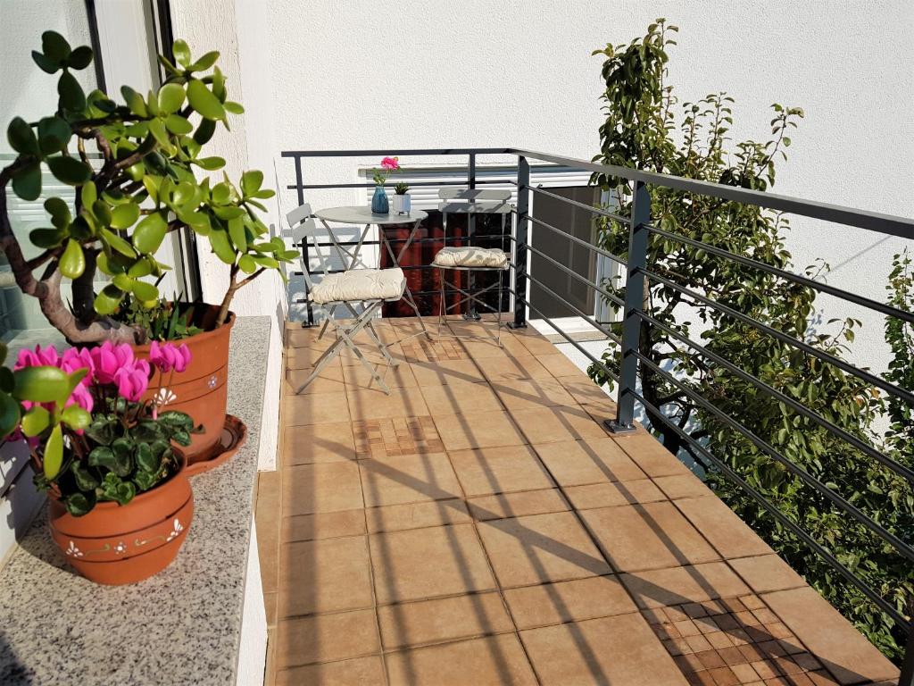 Balkón nebo terasa v ubytování Fado Apartments Lendava