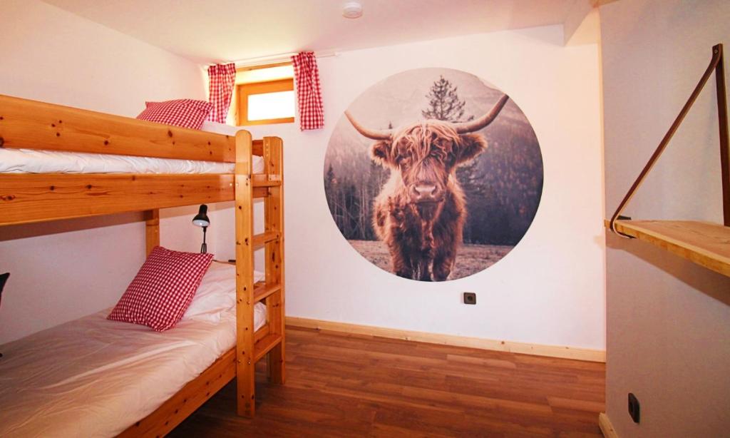 Postel nebo postele na pokoji v ubytování Haus Waldruhe