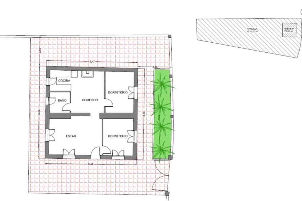 Plán poschodí v ubytovaní Casa Cactus Preciosa casa rural con piscina y exterior privado muy amplio
