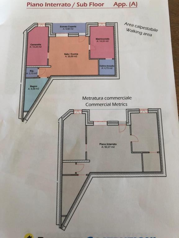 Plán poschodí v ubytovaní Apartment Monte e Lago