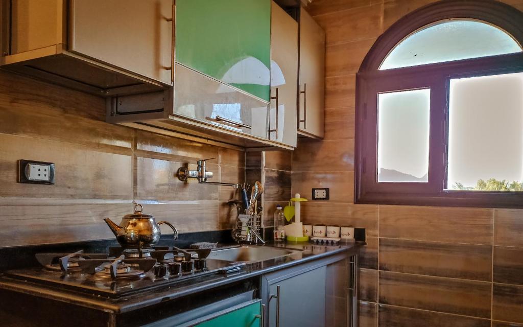 Kuchyň nebo kuchyňský kout v ubytování Shabana House