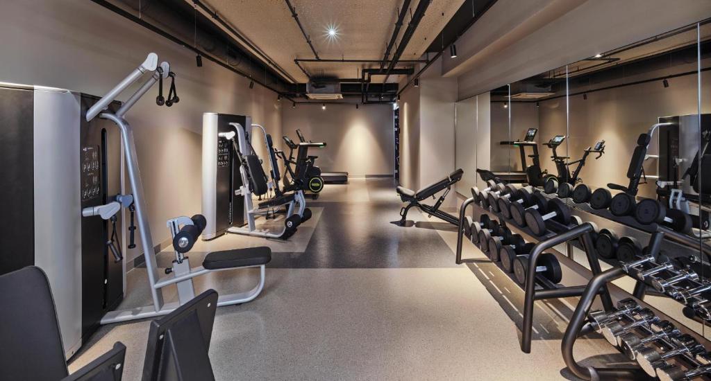 Posilňovňa alebo fitness centrum v ubytovaní Jaz in the City Vienna