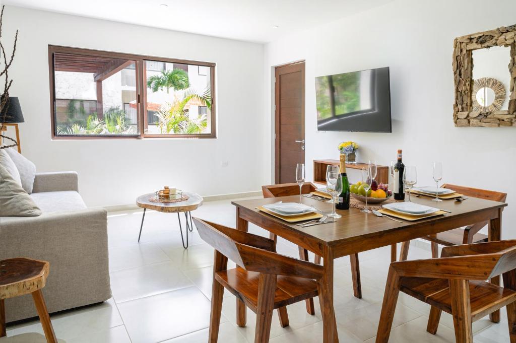 Apartment and Penthouse Blue Luxury Kukulkan Tulum - 一居室公寓
