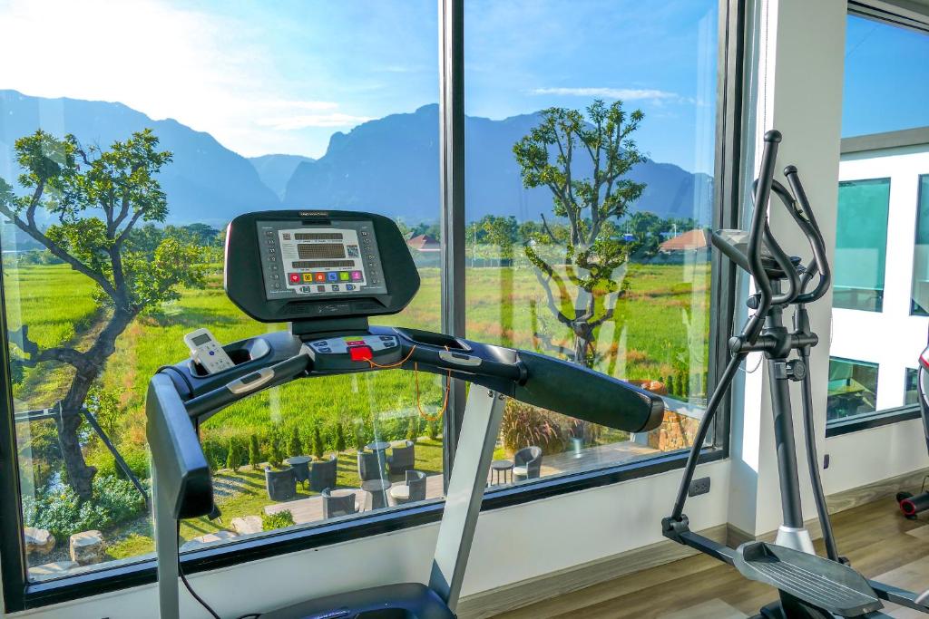 Fitness centrum a/nebo fitness zařízení v ubytování TEVA Valley Resort