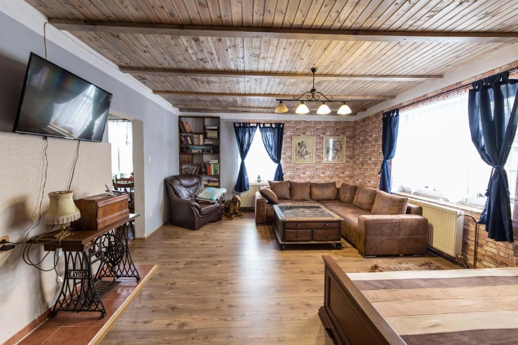 Posezení v ubytování Venkovské apartmány Tiché pastviny