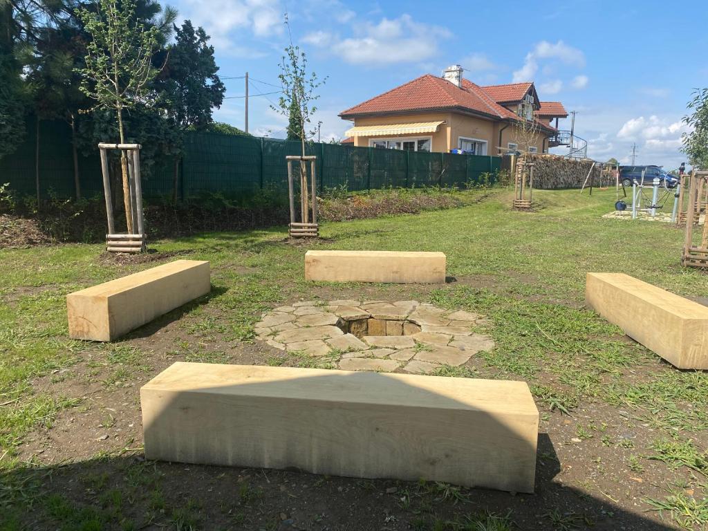 Zahrada ubytování Penzion Rozkoš