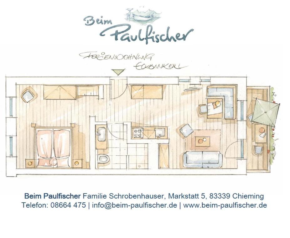 Půdorys ubytování Beim Paulfischer - Eckbankerl