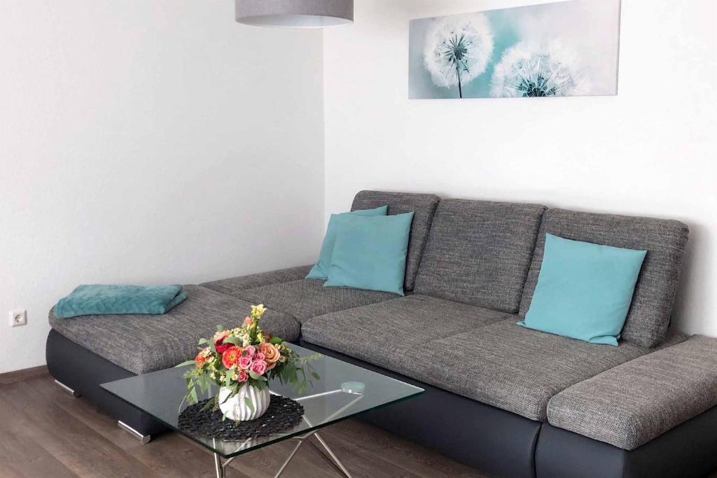 Posezení v ubytování Ferienwohnung AusZeit