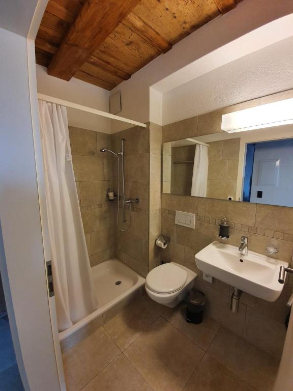 Koupelna v ubytování Hotel zum Hirschen