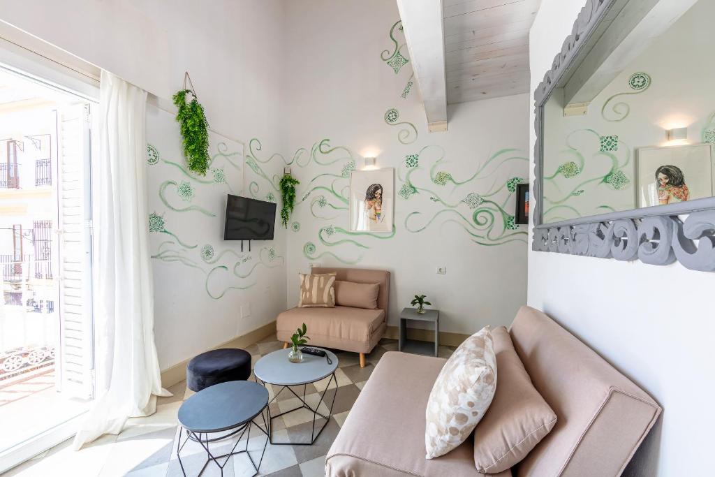 Posezení v ubytování La Casa de la Favorita