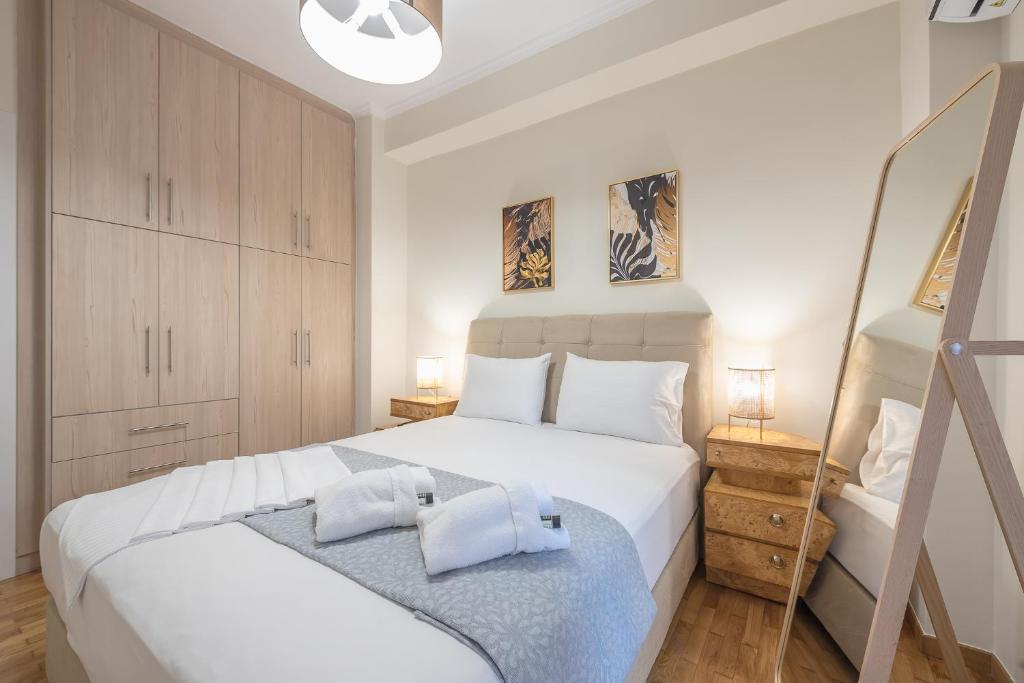 Posteľ alebo postele v izbe v ubytovaní Boutique Suite by CloudKeys