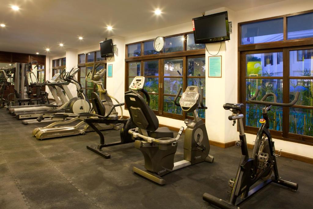 Fitness centrum a/nebo fitness zařízení v ubytování Areca Lodge
