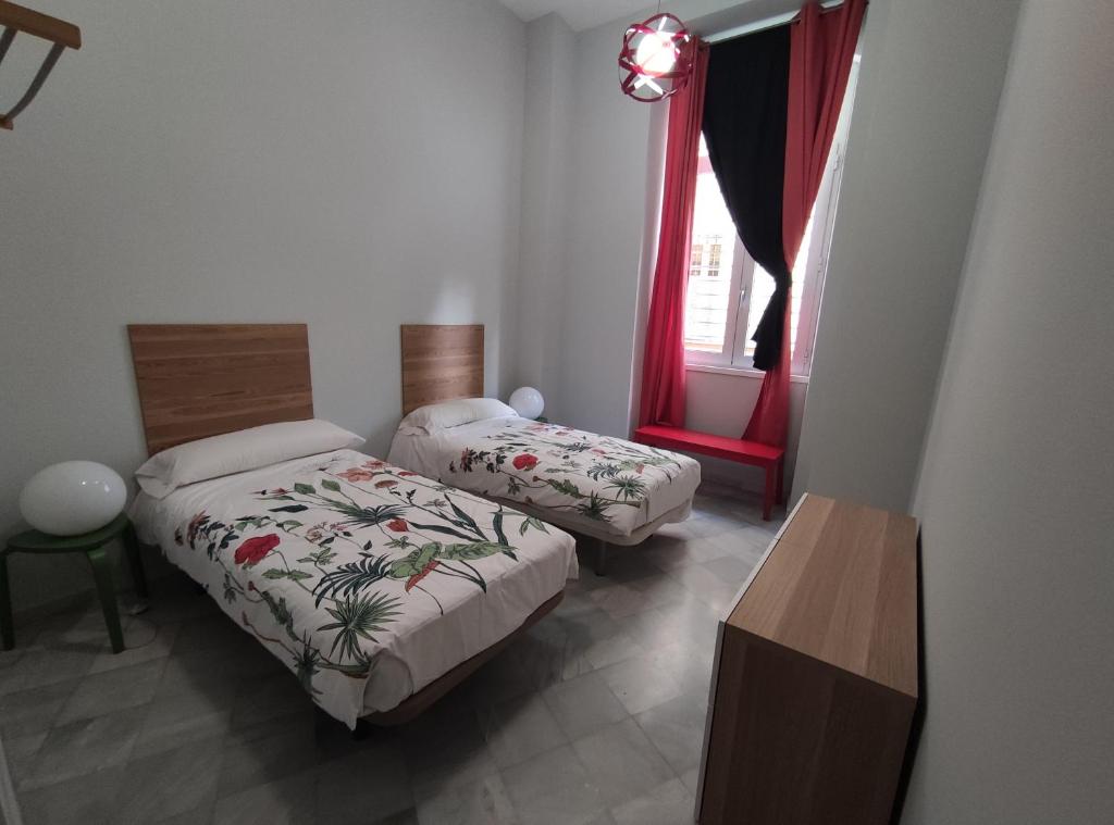 Posteľ alebo postele v izbe v ubytovaní New Samay Hostel