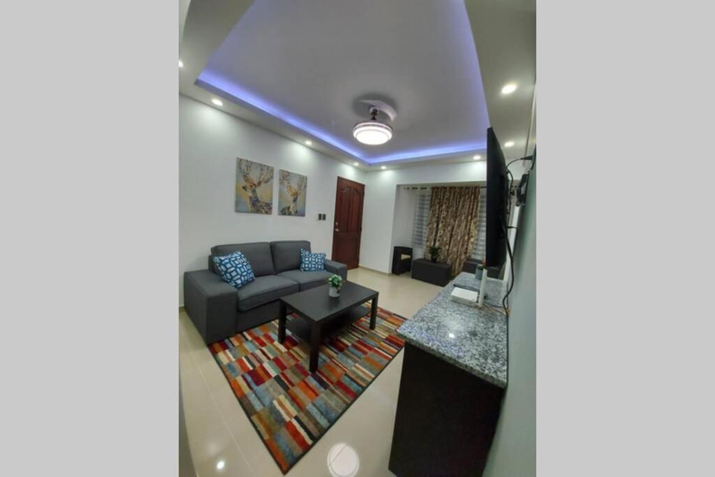 Posezení v ubytování 4to nivel 2 habitaciones 2 baños Alma Rosa I