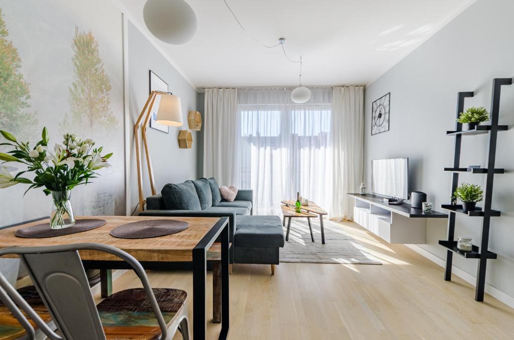 Posedenie v ubytovaní Grobla by Loft Apartments
