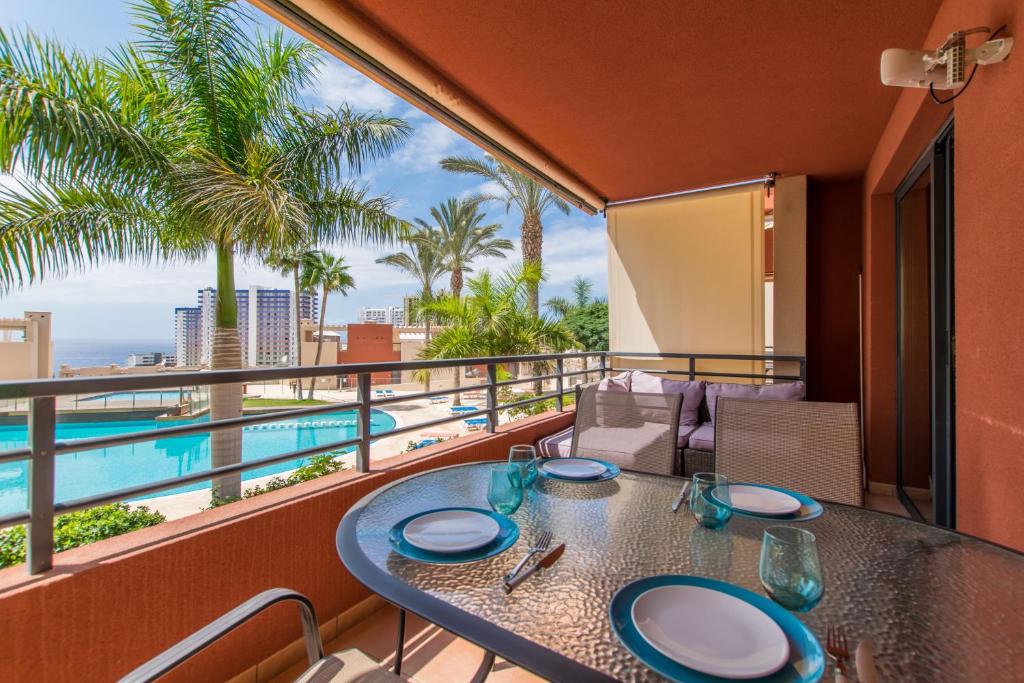 Výhled na bazén z ubytování Duplex Paraiso Dream - TENESOL RENTALS nebo okolí