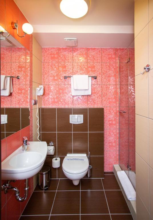 Koupelna v ubytování Hotel Styl 70