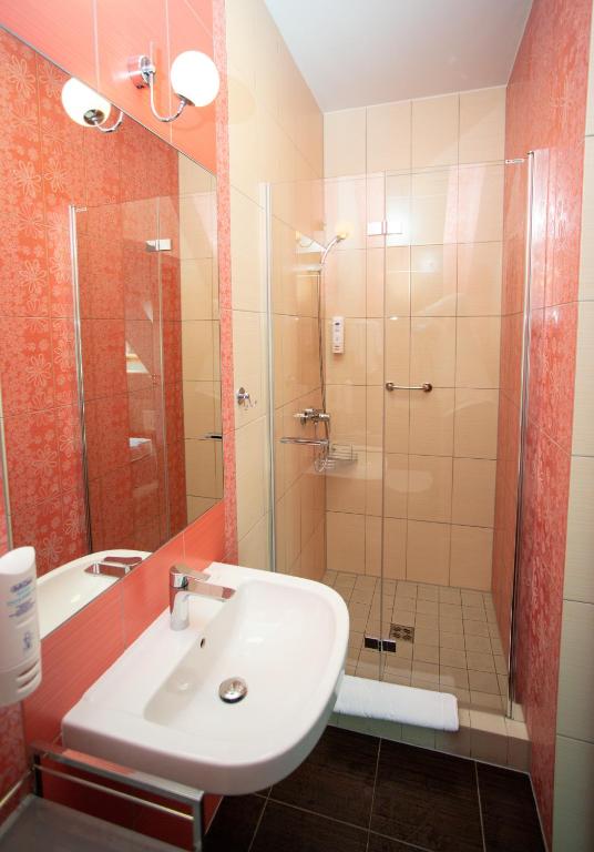 Koupelna v ubytování Hotel Styl 70