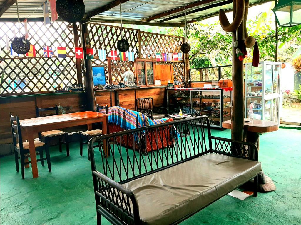 Restaurace v ubytování Alojamiento Sumak Kawsay