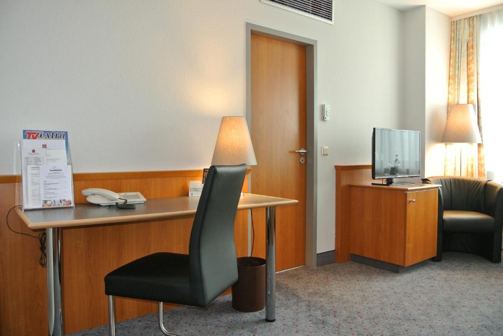 TV o dispositivi per l'intrattenimento presso City Hotel Suhl