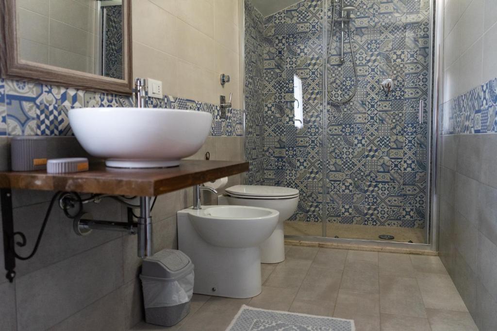 A bathroom at B&B 4 Stagioni
