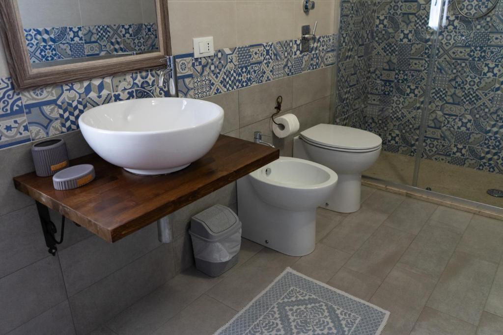 A bathroom at B&B 4 Stagioni