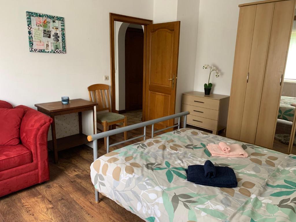 Postel nebo postele na pokoji v ubytování House Bastogne