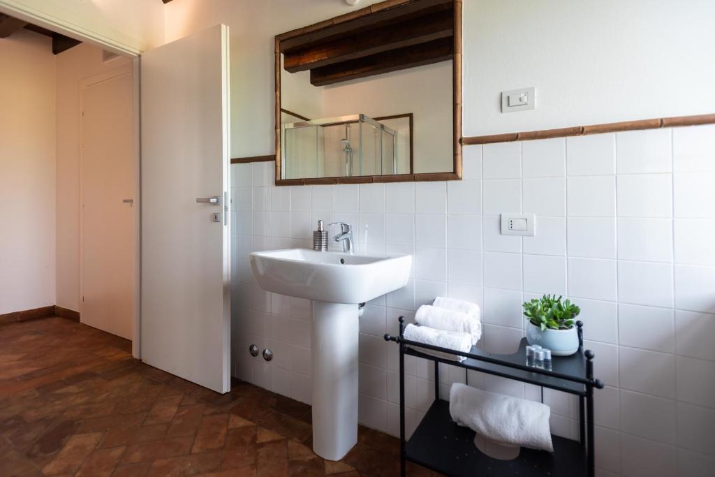 Kúpeľňa v ubytovaní Al Pompiere - Wine and rooms