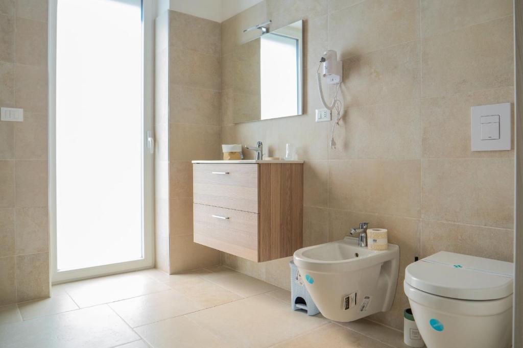 Koupelna v ubytování B&B A Un Passo dal Mare