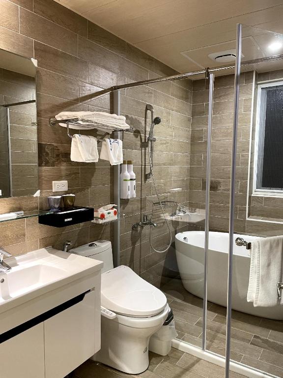 Koupelna v ubytování Bloom B&B