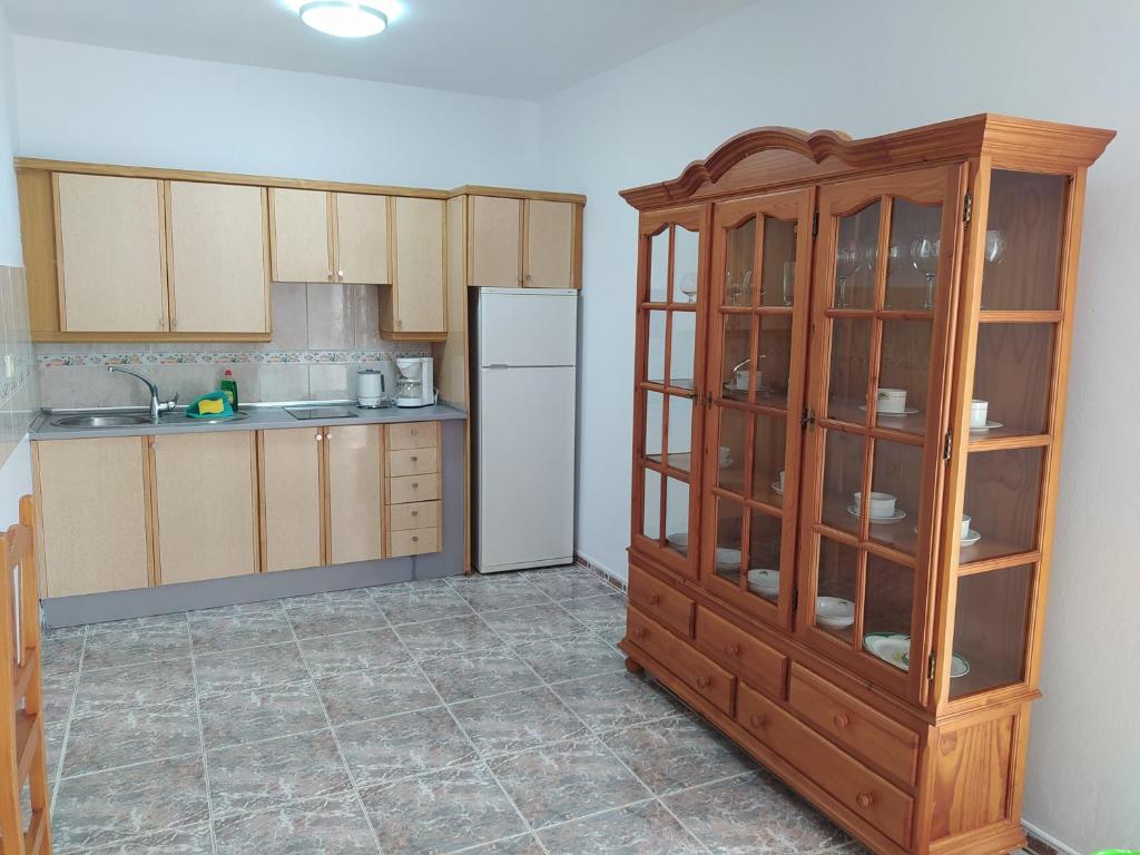 Kuchyň nebo kuchyňský kout v ubytování Casa Érika Tarajalejo