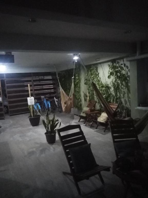 Patio nebo venkovní prostory v ubytování Hostal Jardin