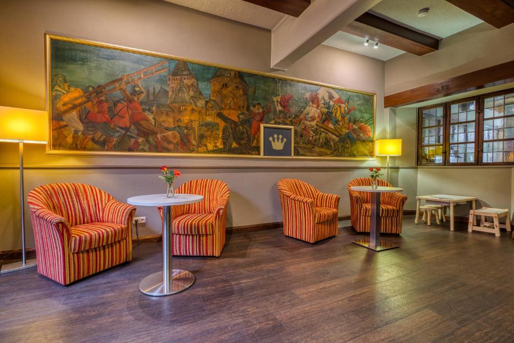 Posezení v ubytování Hotel Goldene Krone