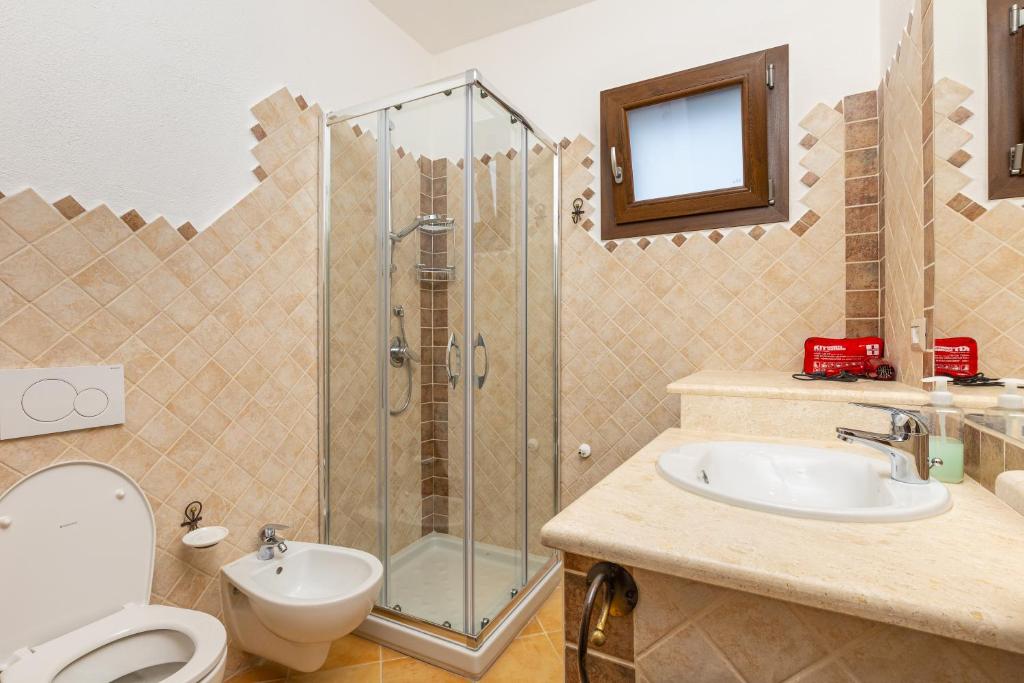 Koupelna v ubytování Villa Tomaso