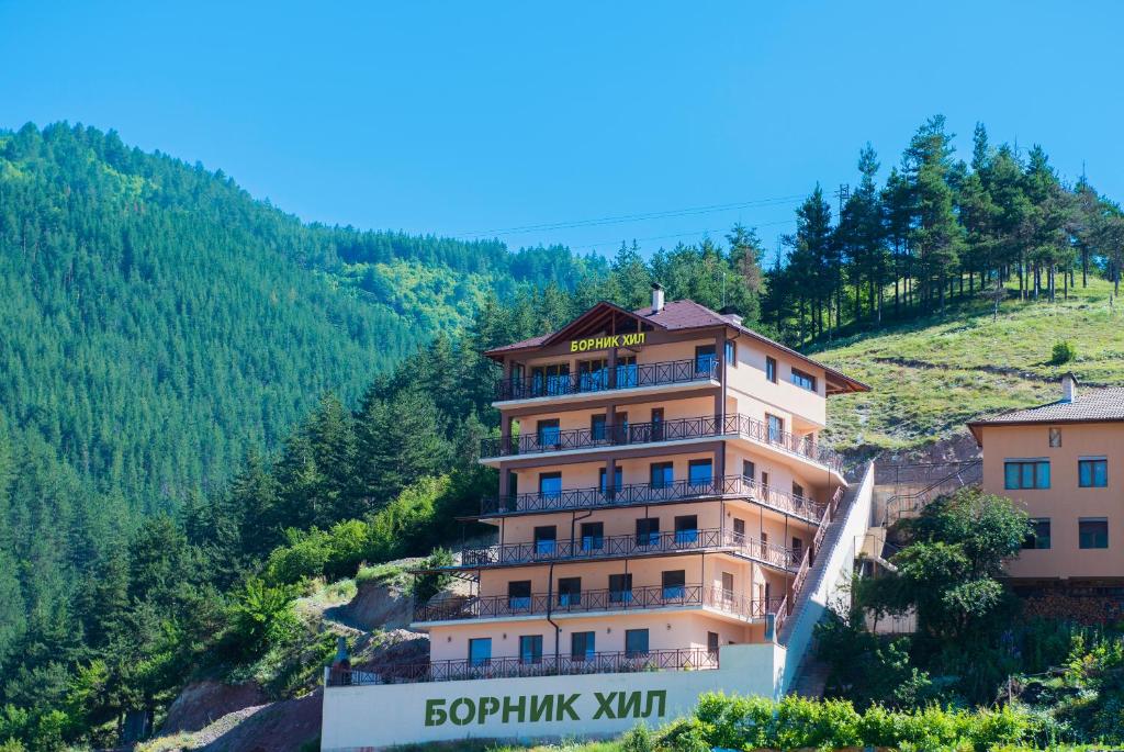 a hotel on the side of a hill at Борник Хил / Bornik Hill in Devin