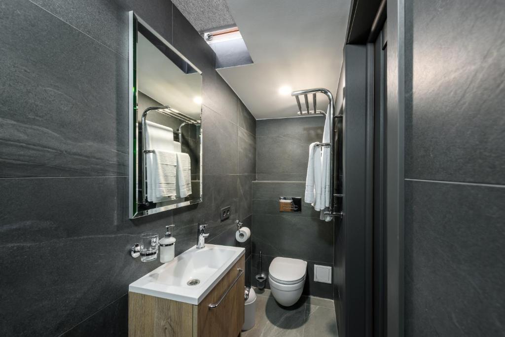 Koupelna v ubytování Apart Hotel Fusion