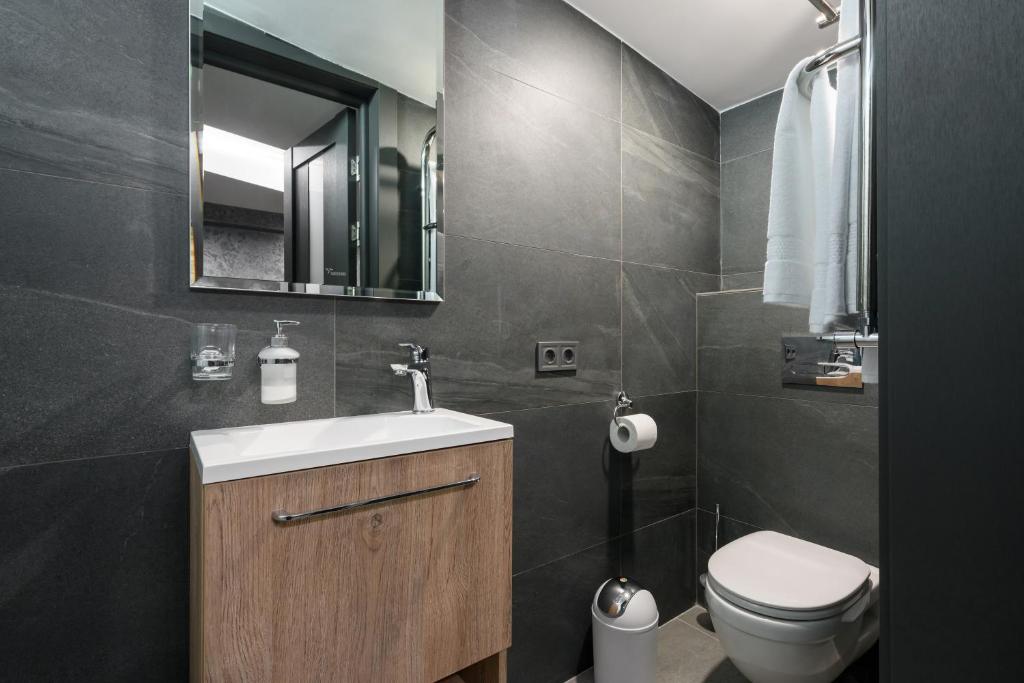 Koupelna v ubytování Apart Hotel Fusion