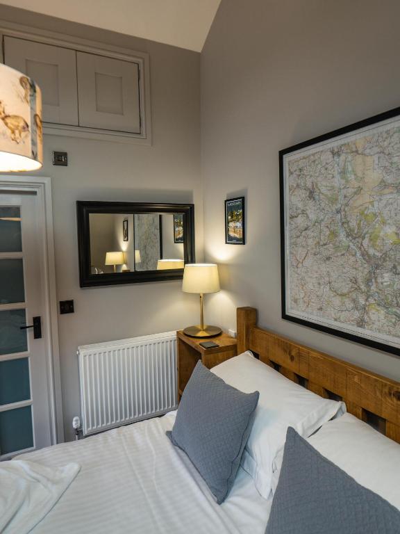 Postel nebo postele na pokoji v ubytování 1 Bed Studio in Two Dales Near Matlock & Bakewell