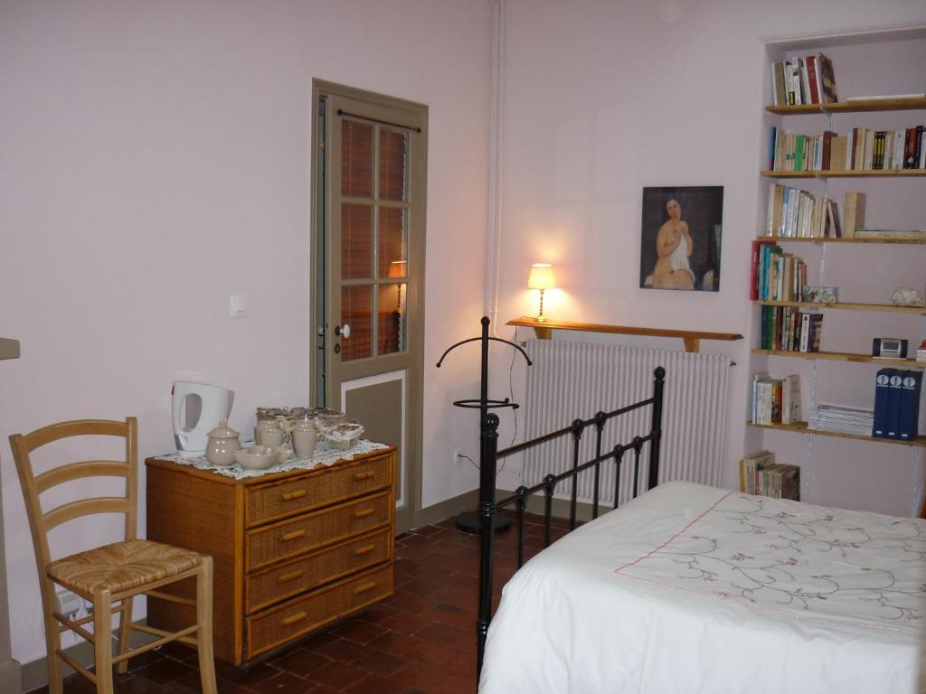 Postel nebo postele na pokoji v ubytování Dodo et tartines B&B