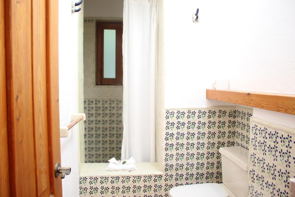 Koupelna v ubytování La Casona de los Colibríes