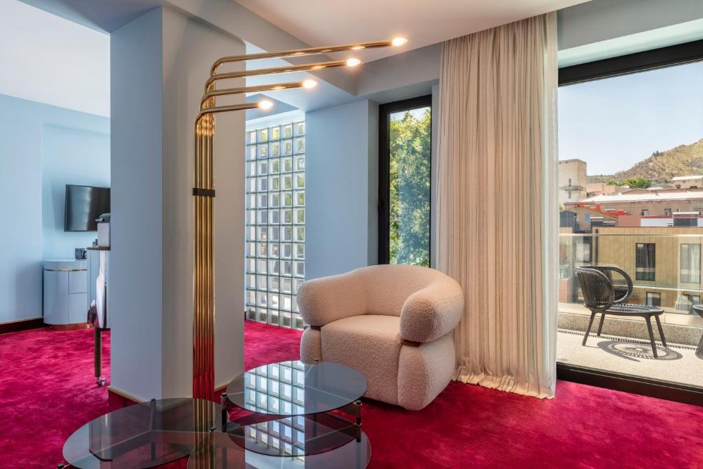 Posezení v ubytování Bazzar Boutique Hotel