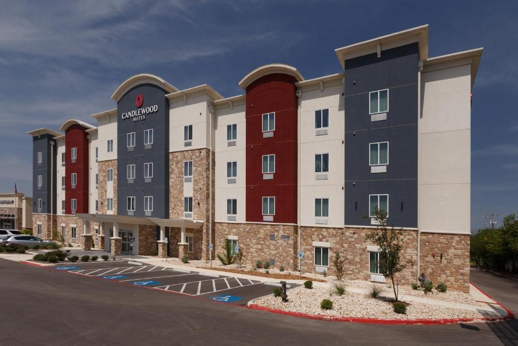 a rendering of the front of a hotel at Candlewood Suites - San Antonio - Schertz, an IHG Hotel in Schertz