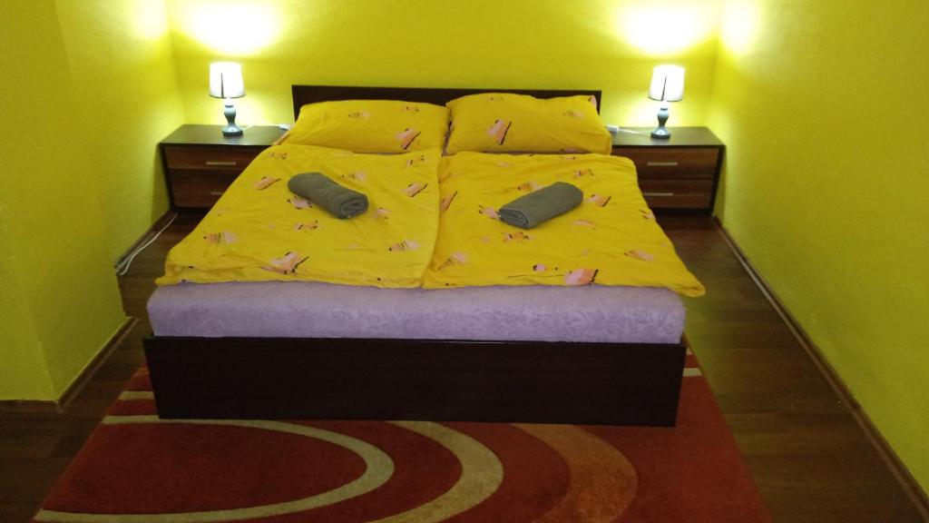 Postel nebo postele na pokoji v ubytování Apartmán Kristínka