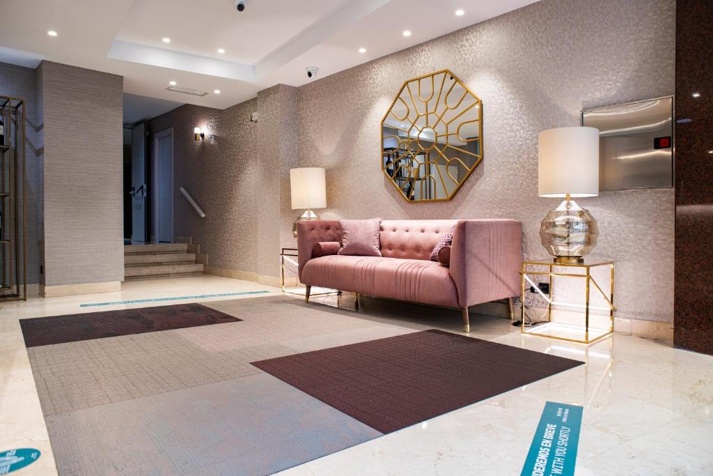 Posezení v ubytování Hotel los Bracos