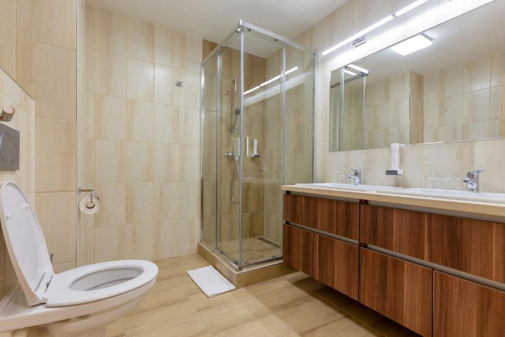 Łazienka w obiekcie Hostel Mayer Superior Veszprém