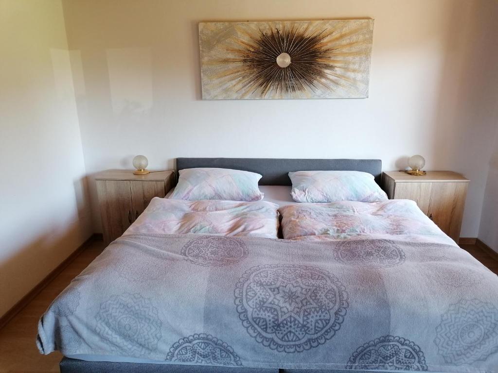 Postel nebo postele na pokoji v ubytování Ferienwohnung Vogl