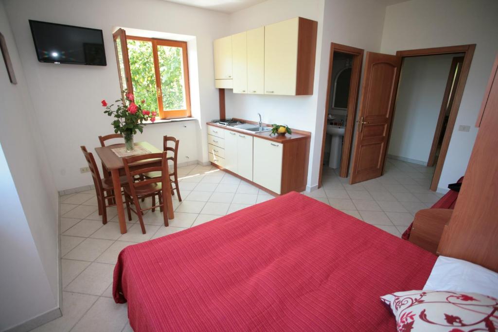 Kuchyň nebo kuchyňský kout v ubytování B&b L' Arancio in fiore