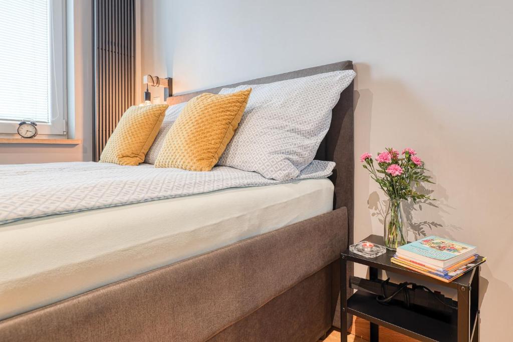 Postel nebo postele na pokoji v ubytování Apartament Podolszyce
