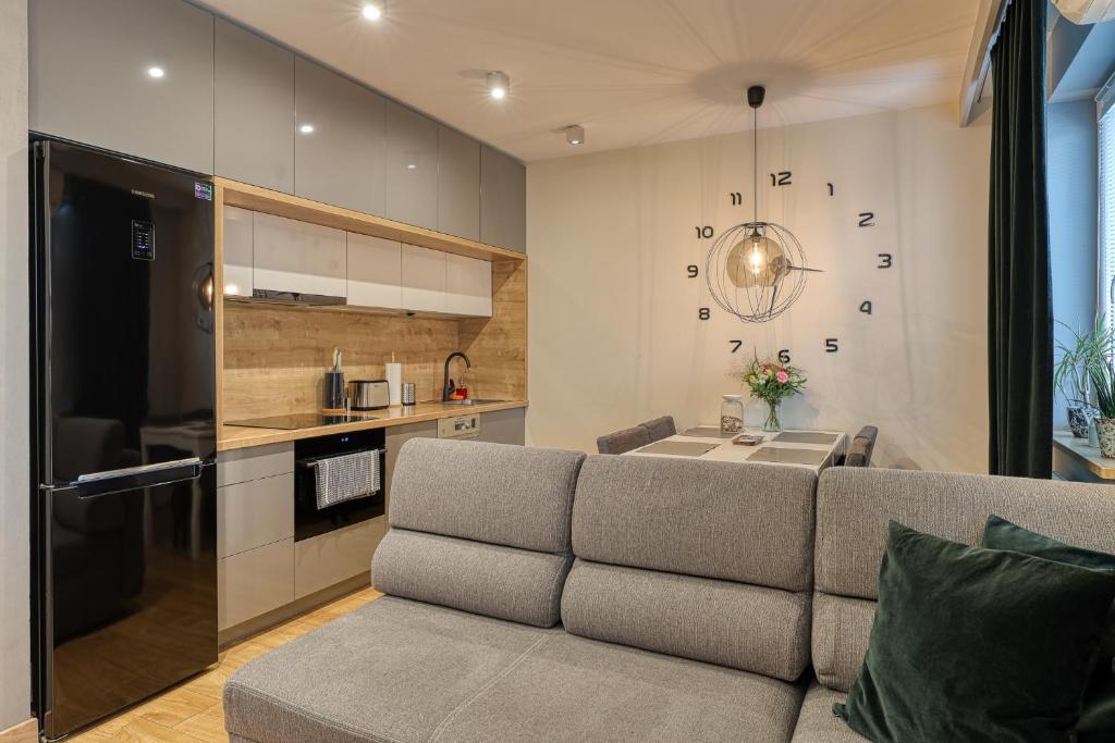 Kuchyň nebo kuchyňský kout v ubytování Apartament Podolszyce
