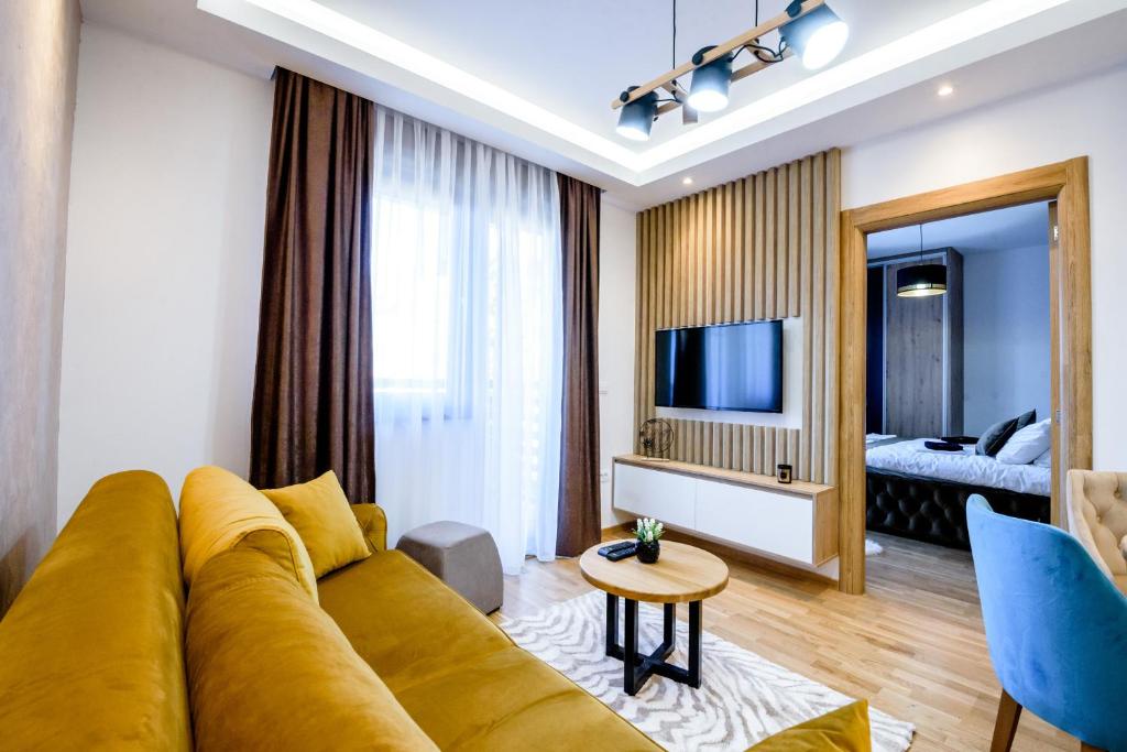 TV a/nebo společenská místnost v ubytování Apartman Sparta Zlatibor